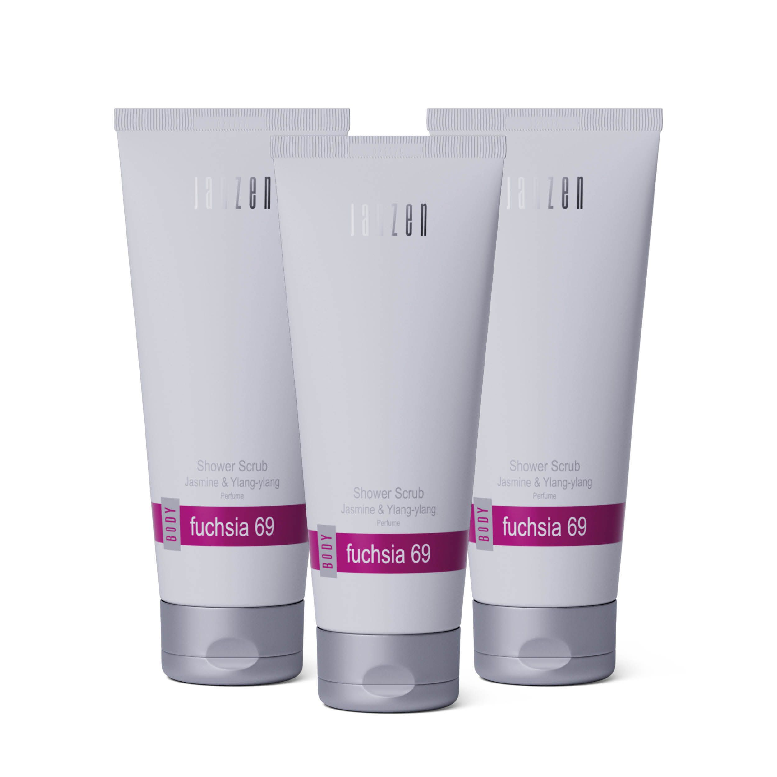 Shower Scrub Fuchsia 69 3-pack