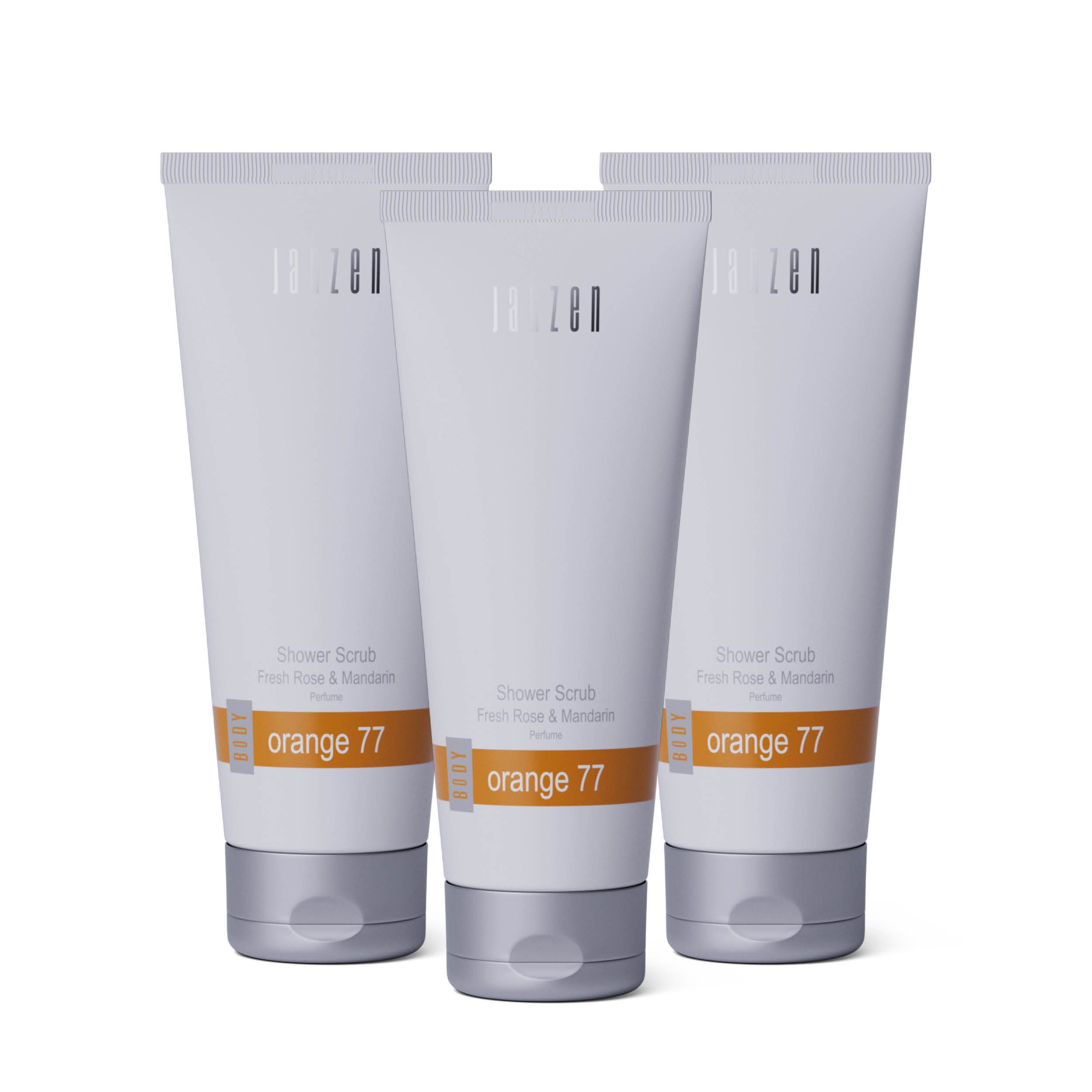 Shower Scrub Orange 77 3-pack