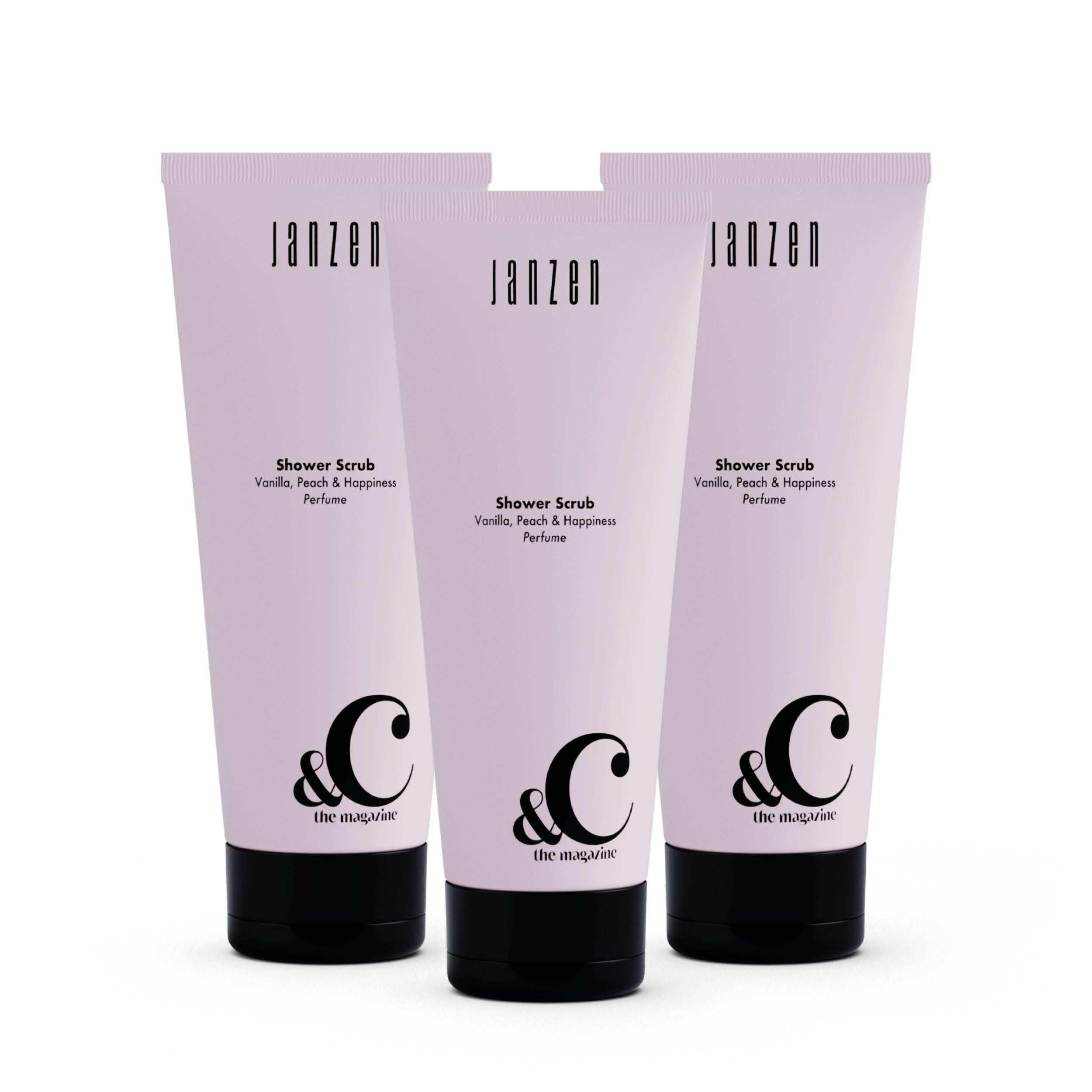 Shower Scrub &C Vanilla Peach & Happiness 3-pack