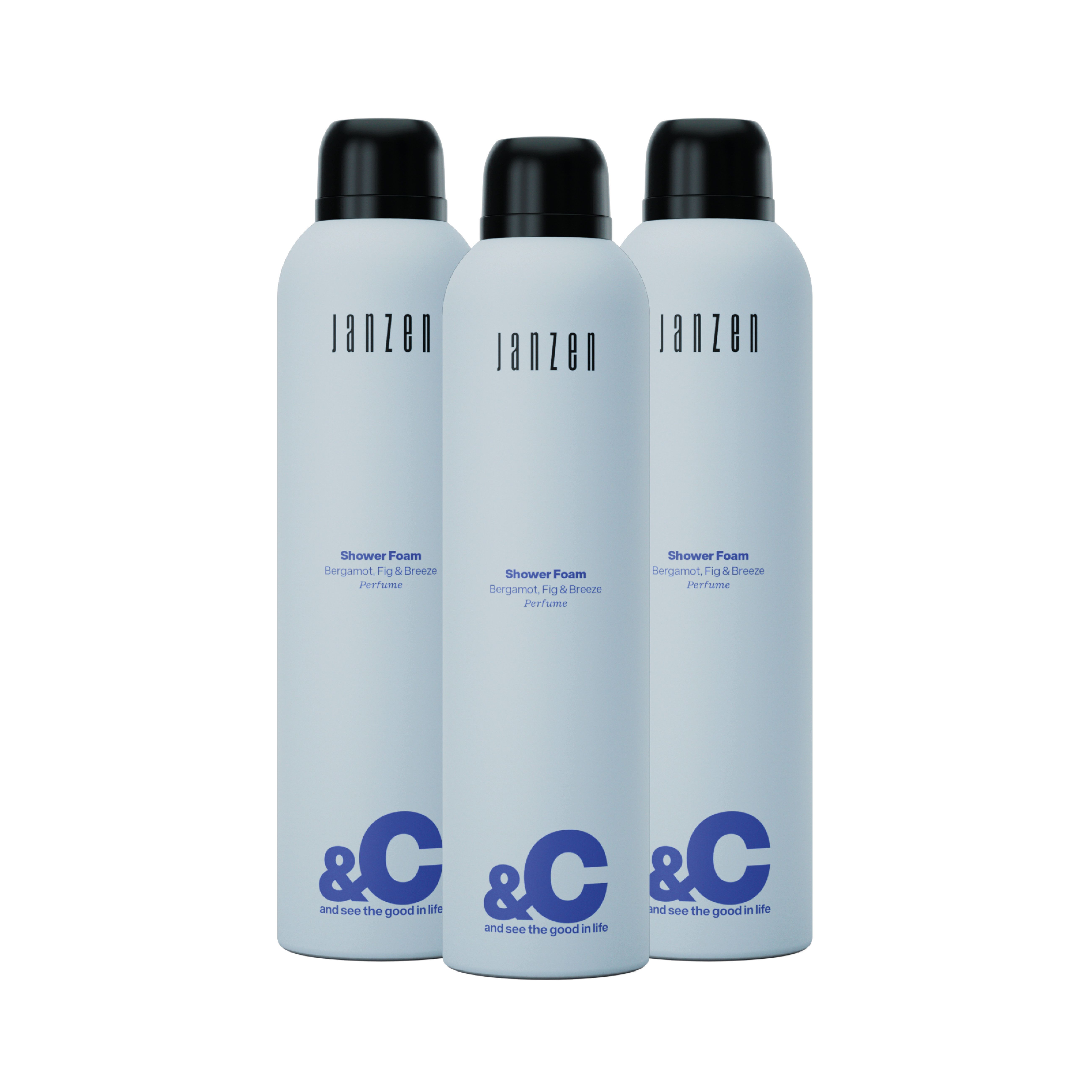 Shower Foam &C Bergamot, Fig & Breeze 3-pack