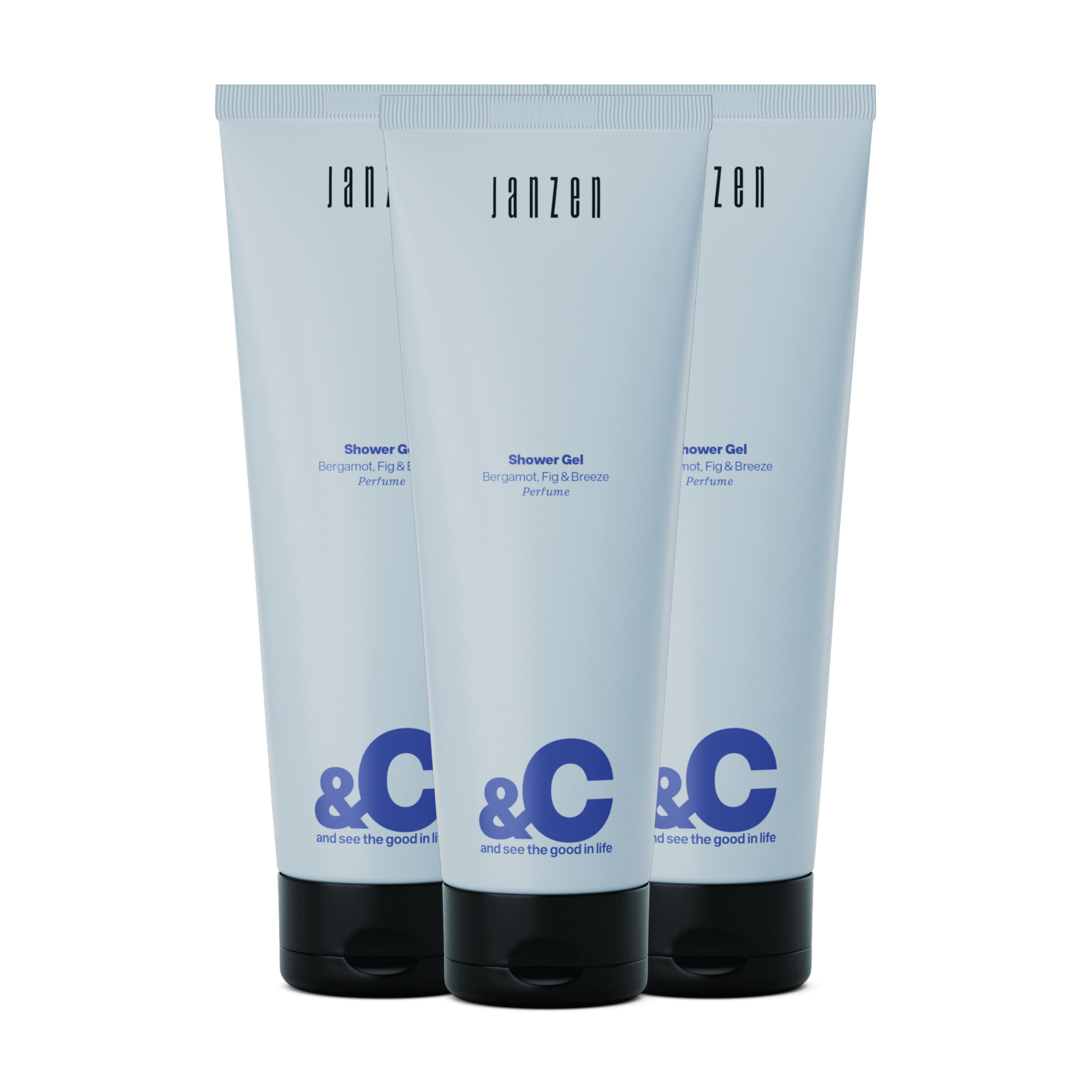 Shower Scrub &C Bergamot, Fig & Breeze 3-pack