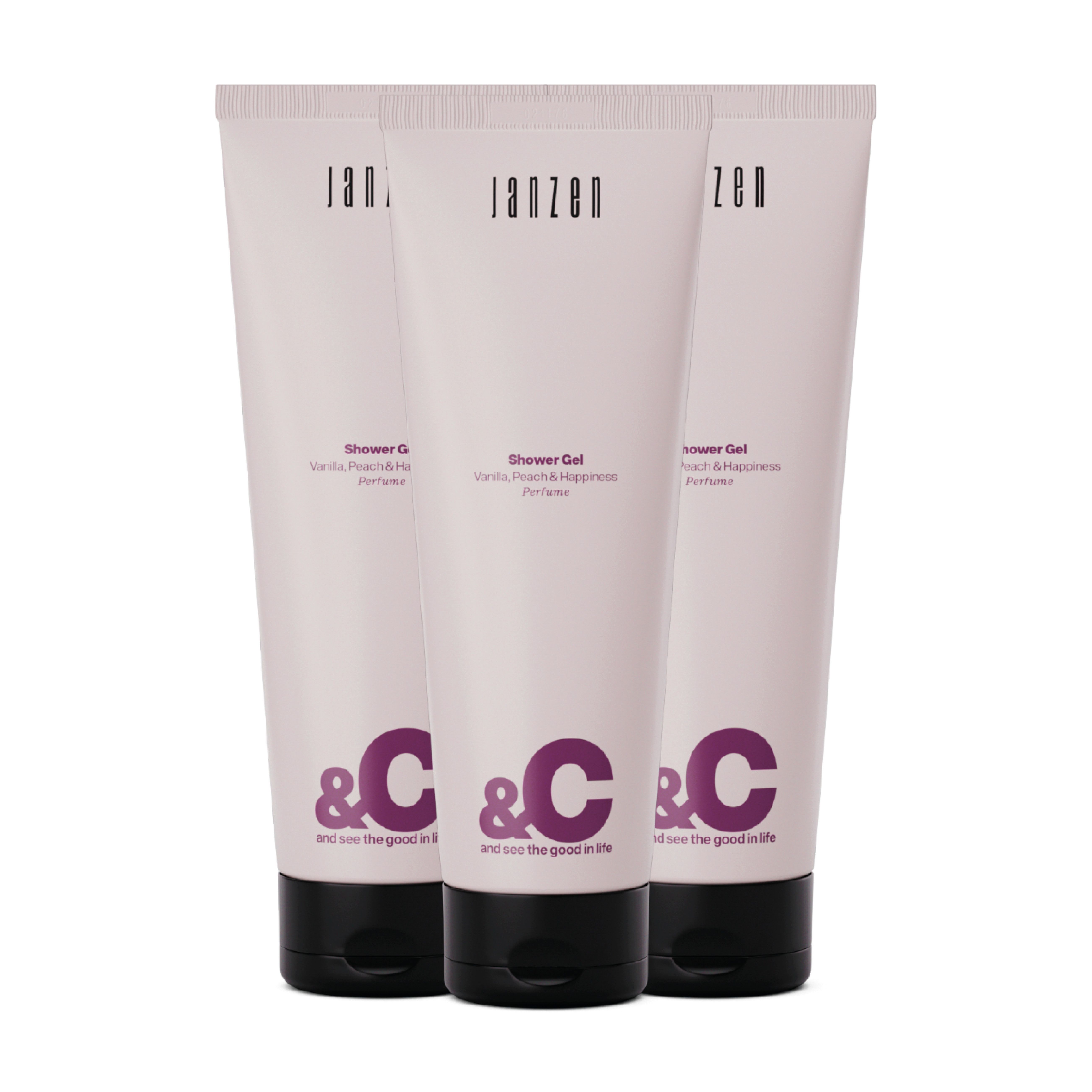 Shower Gel &C Vanilla Peach & Happiness 3-pack