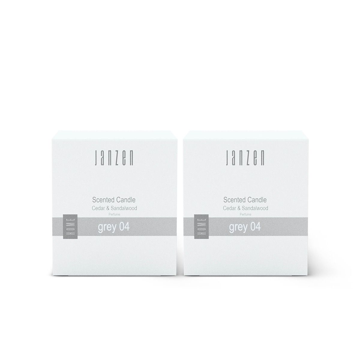 Scented Candle Grey 04 2-pack