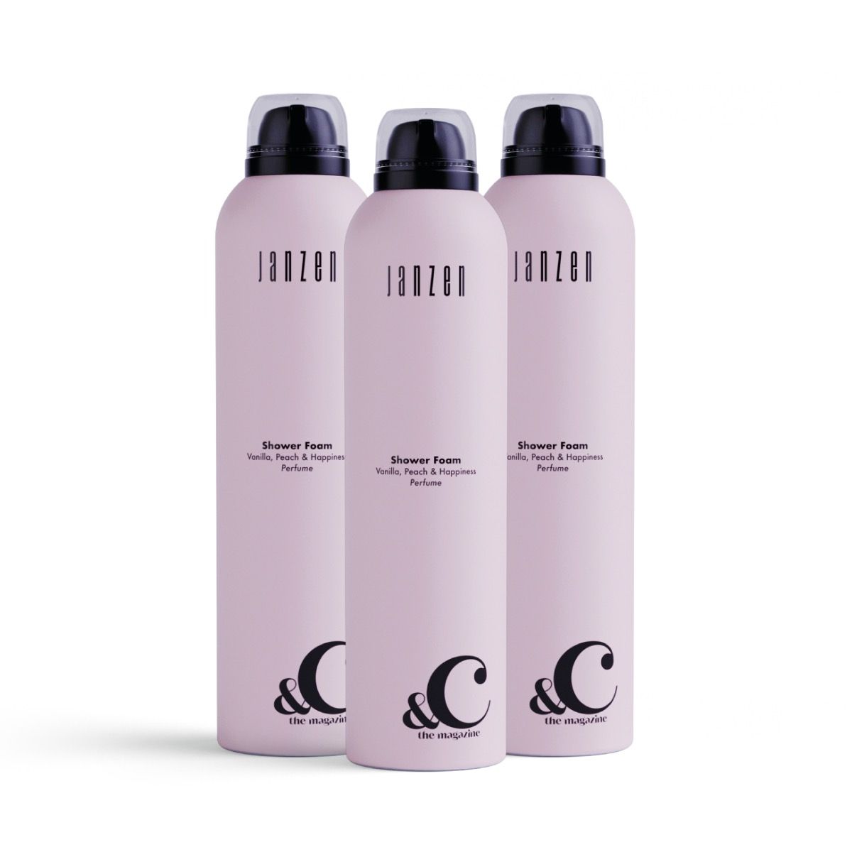Shower Foam &C Vanilla Peach & Happiness 3-pack