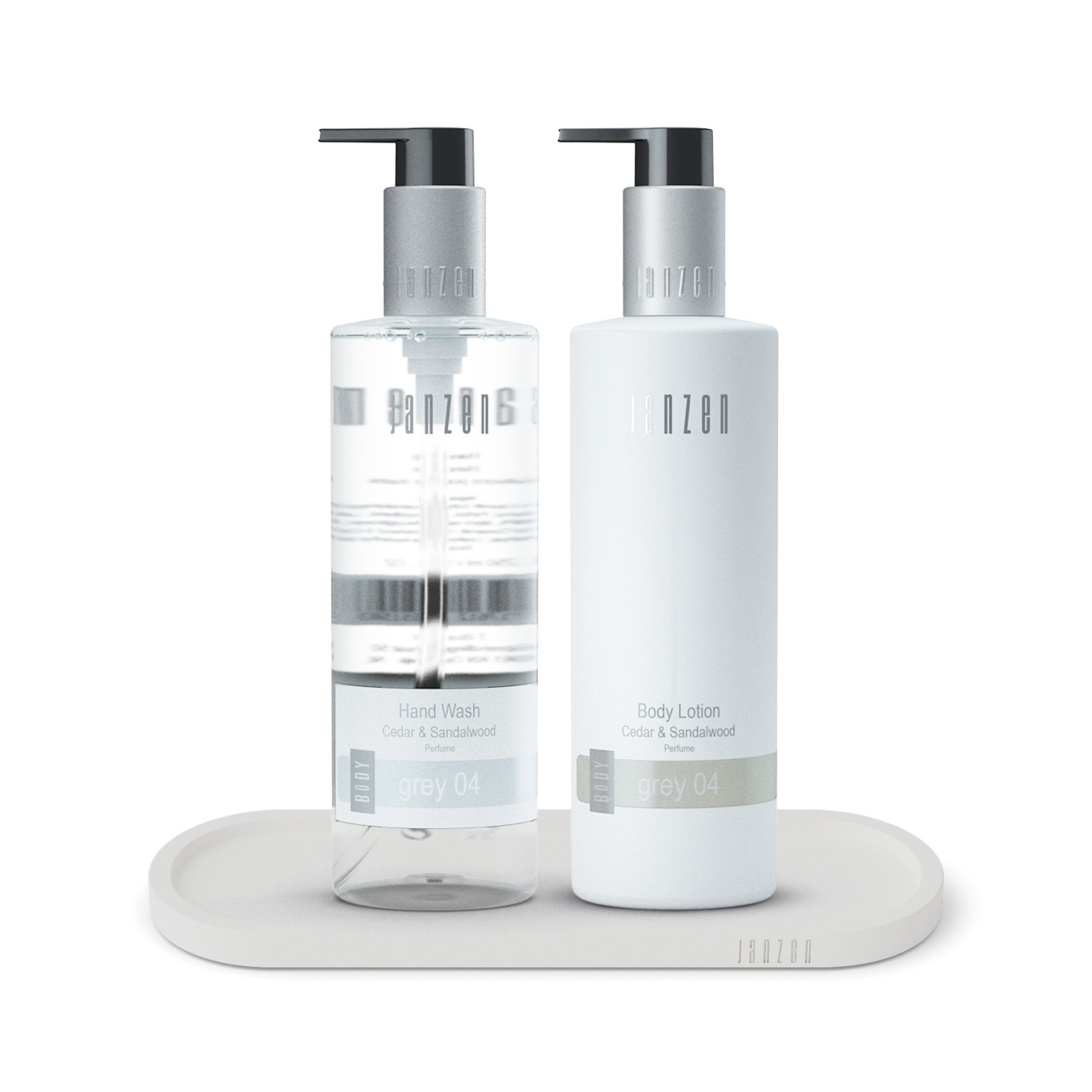 Hand Care Set Grey 04 + Luxury Tray White