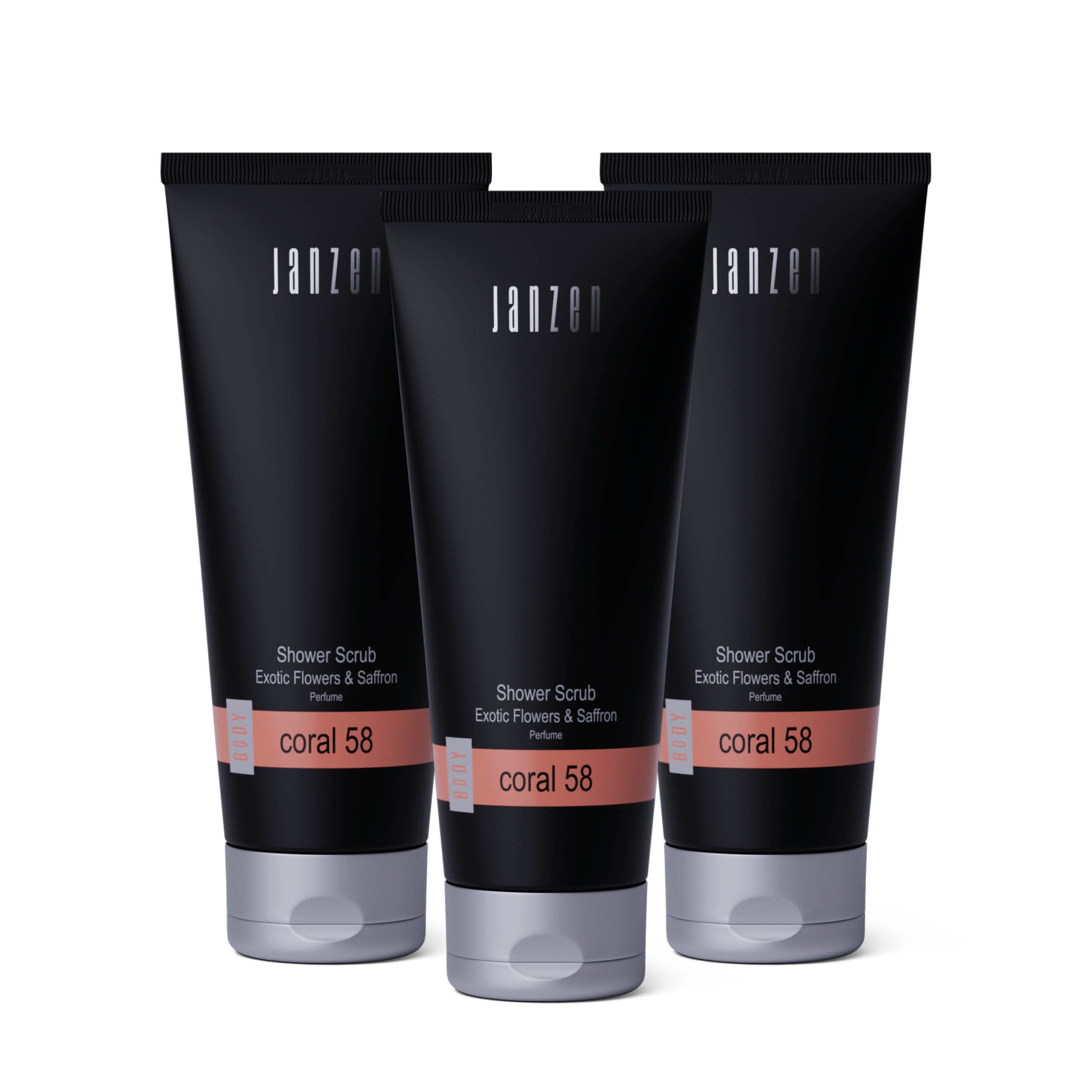 Shower Scrub Coral 58 3-pack
