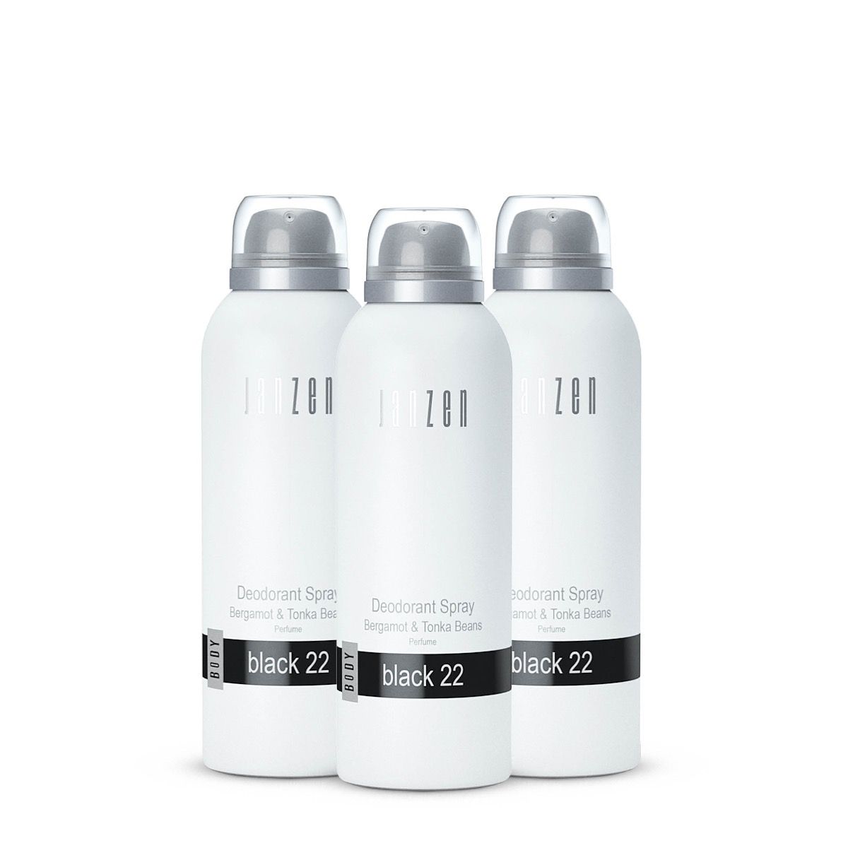 Deodorant Spray Black 22 3-pack